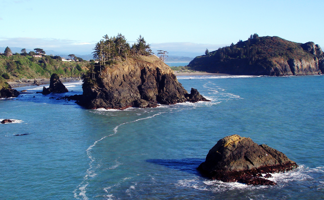 Trinidad State Beach, Pewetole Island and Trinidad Head on the Humboldt coast